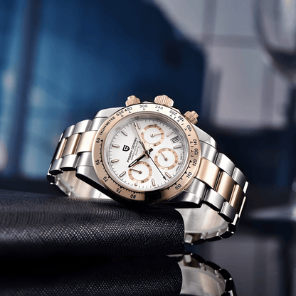 Muški Sat Pagani Design PD1664 Daytona Metal - Rose Gold/White