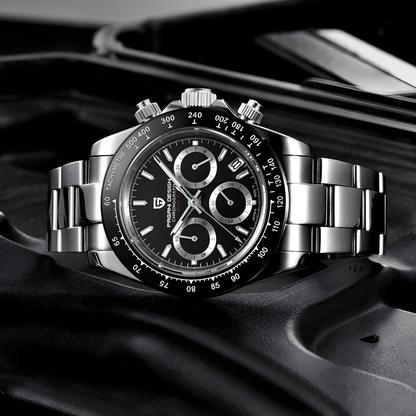 Muški Sat Pagani Design PD1664 Daytona Metal - Silver/Black