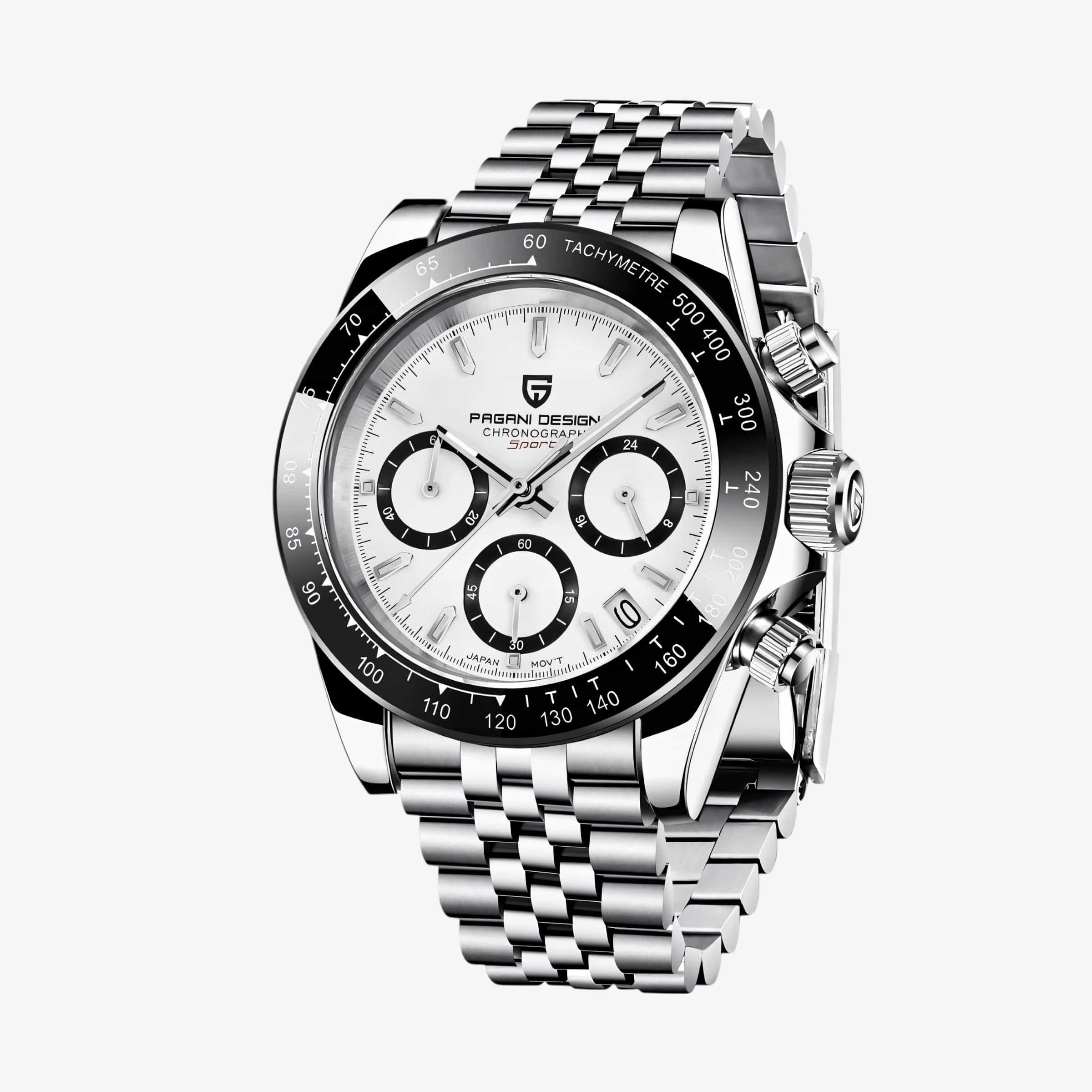 Muški Sat Pagani Design PD1664 Daytona Metal - White