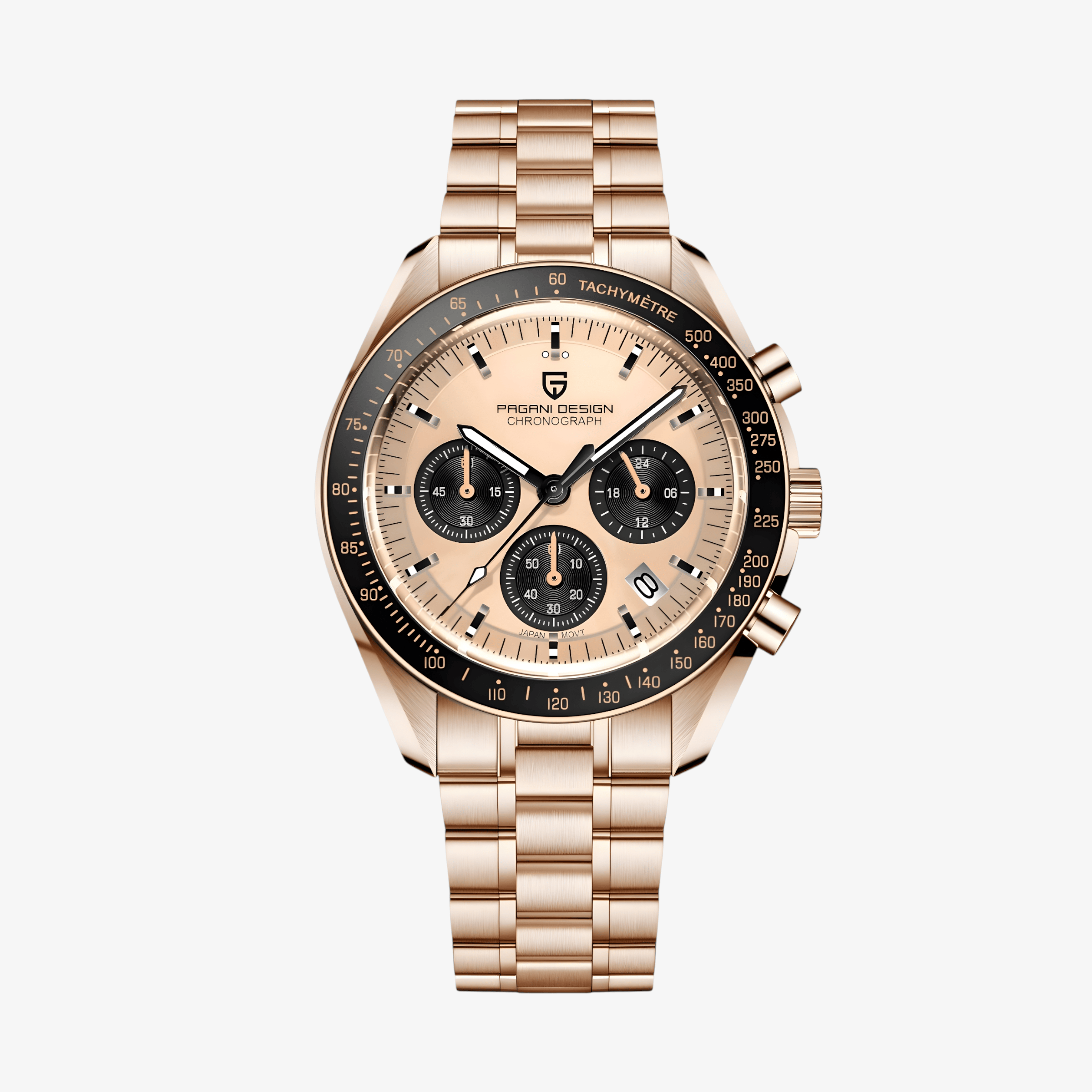 Muški Sat Pagani Design PD1701 Speedmaster - Rose Gold