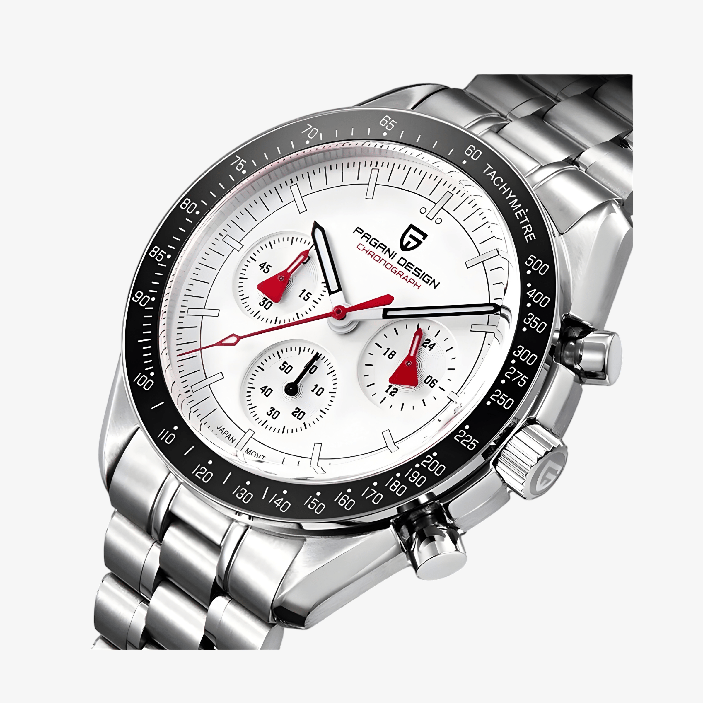 Muški Sat Pagani Design PD1701 - White & Red Speedmaster
