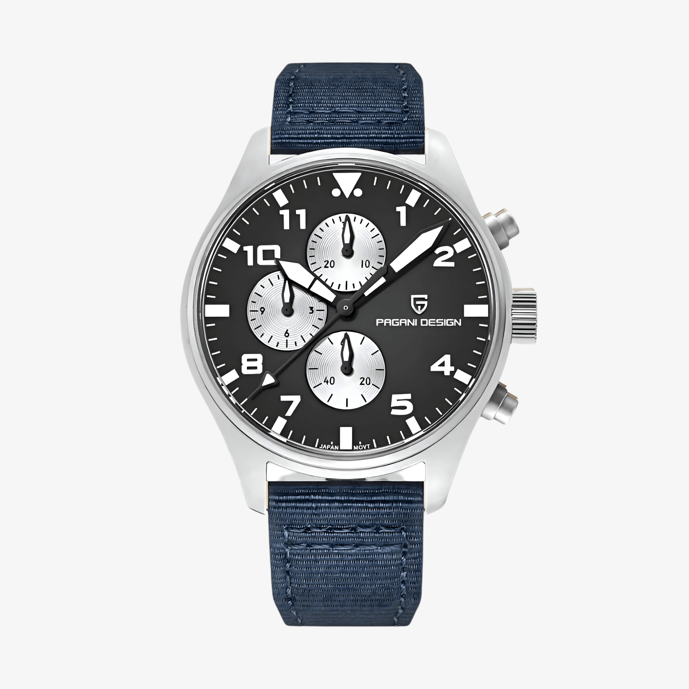 Muški Sat Pagani Design PD1703 - Pilot Chronograph Black