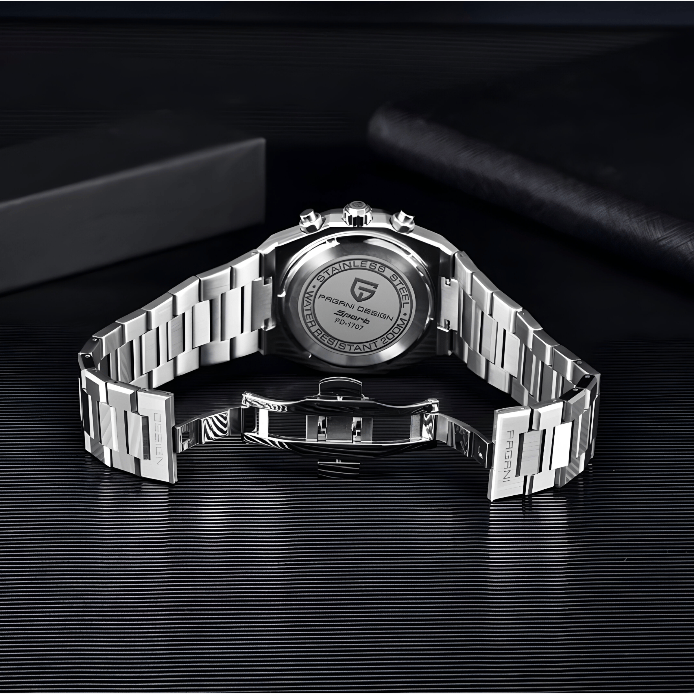 Muški Sat Pagani Design PD1707 Chronograph Metal - Black