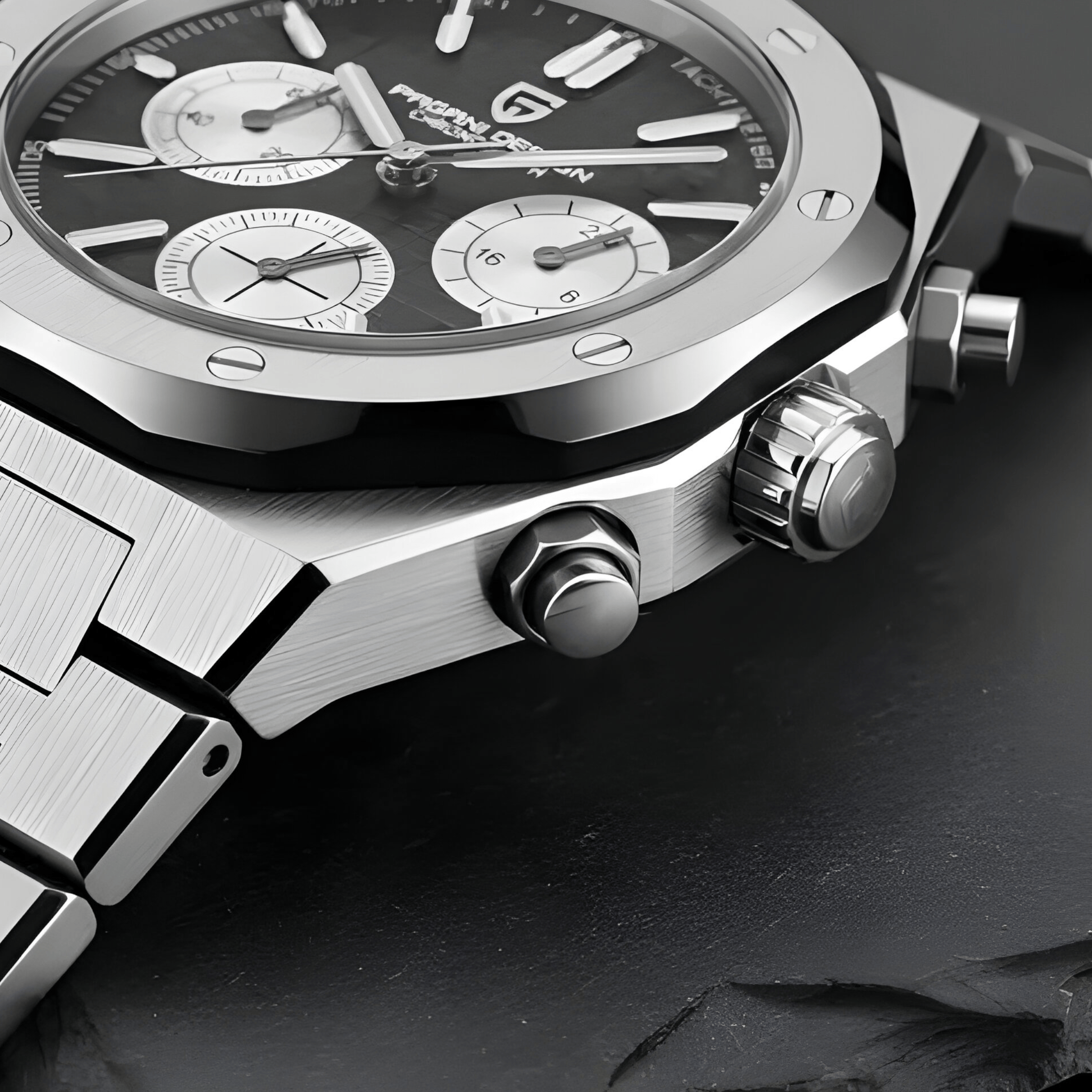 Muški Sat Pagani Design PD1707 Chronograph Metal - Black