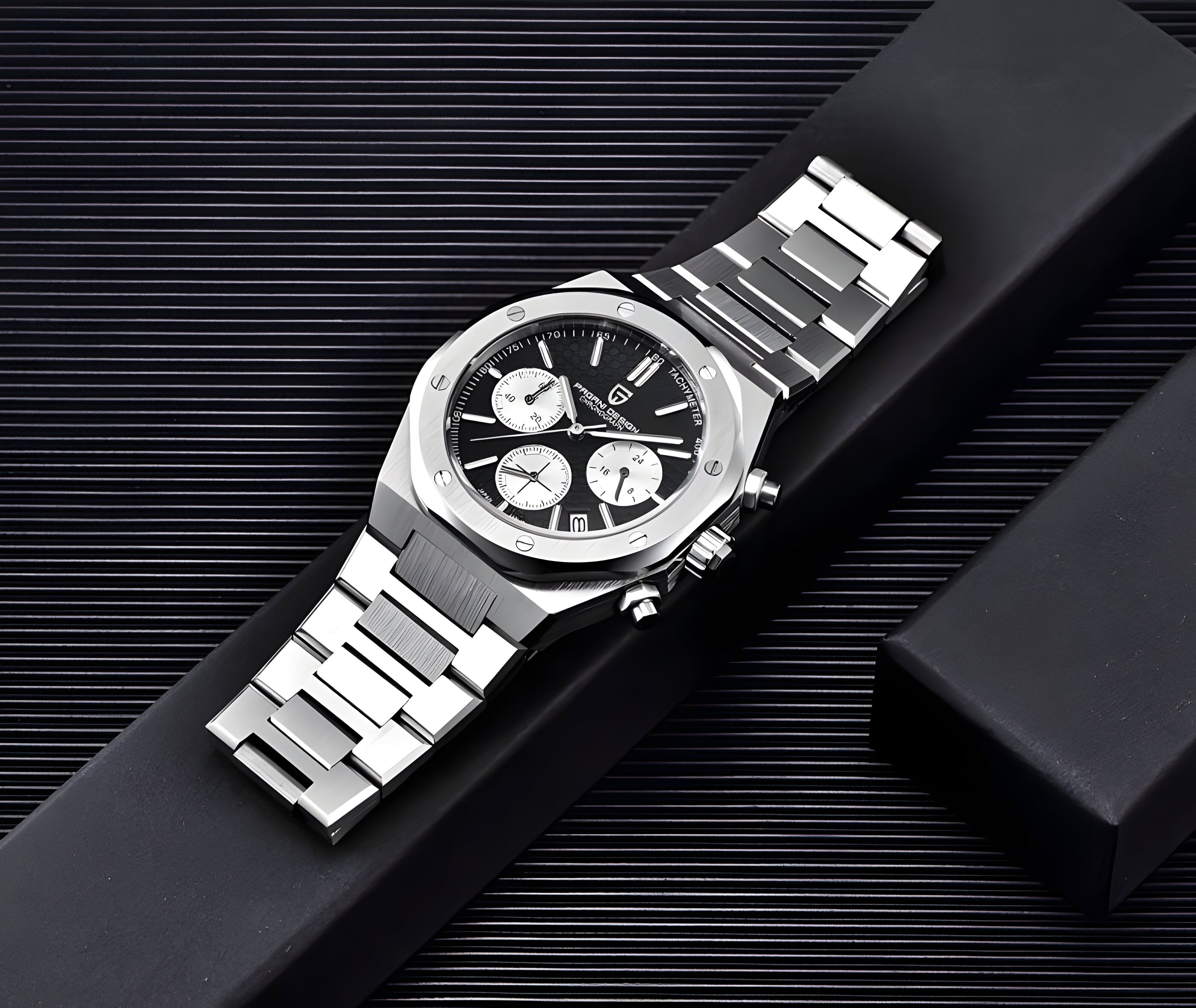 Muški Sat Pagani Design PD1707 Chronograph Metal - Black