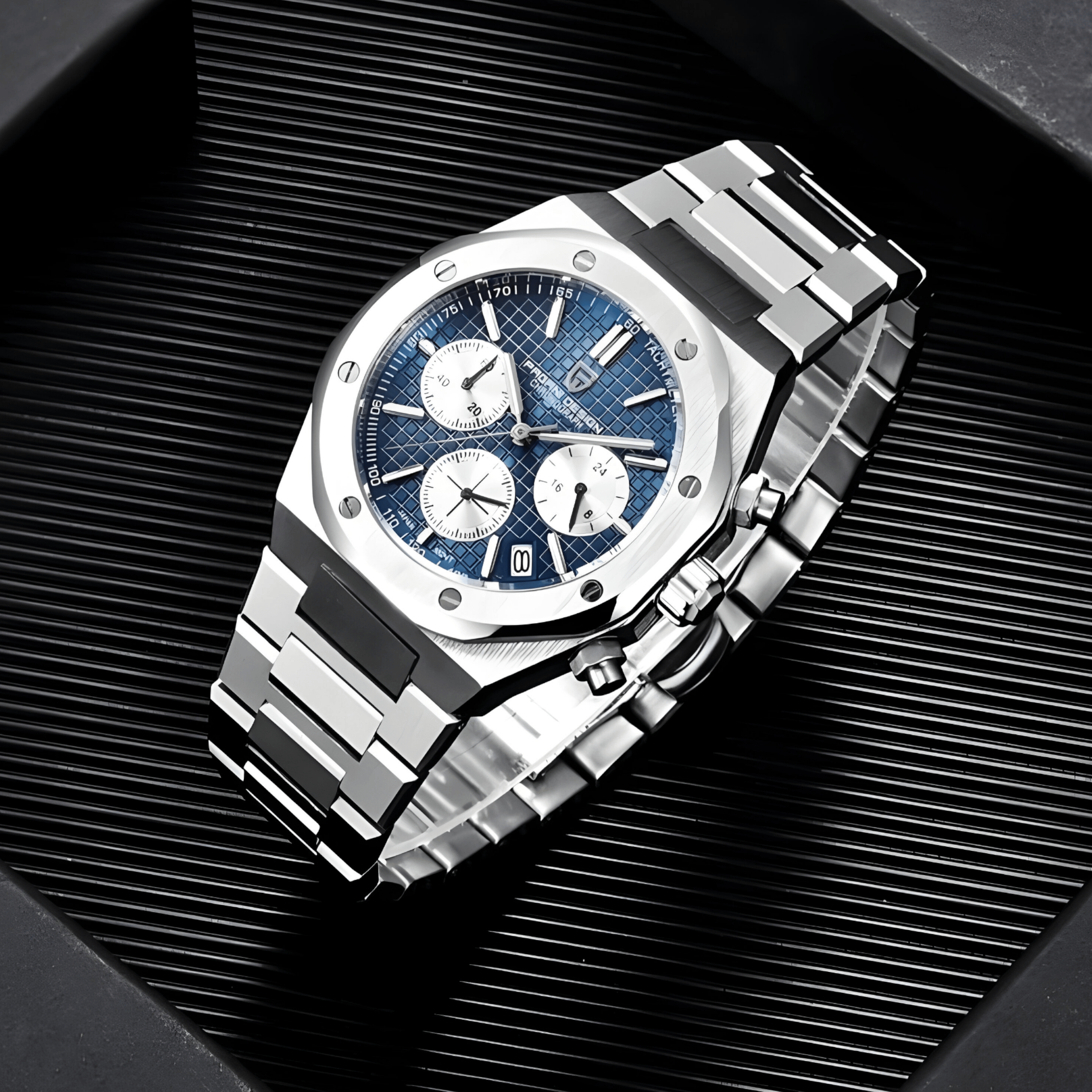 Muški Sat Pagani Design PD1707 Chronograph Metal - Blue