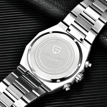 Muški Sat Pagani Design PD1707 Chronograph Metal - Blue