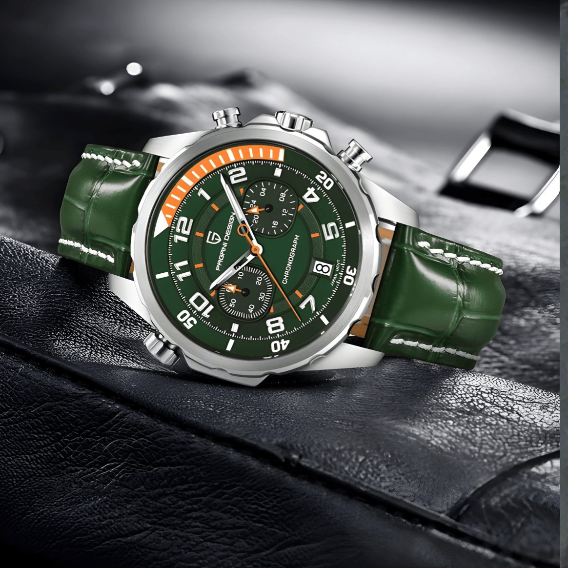 Muški Sat Pagani Design PD1811 Chronograph - Green
