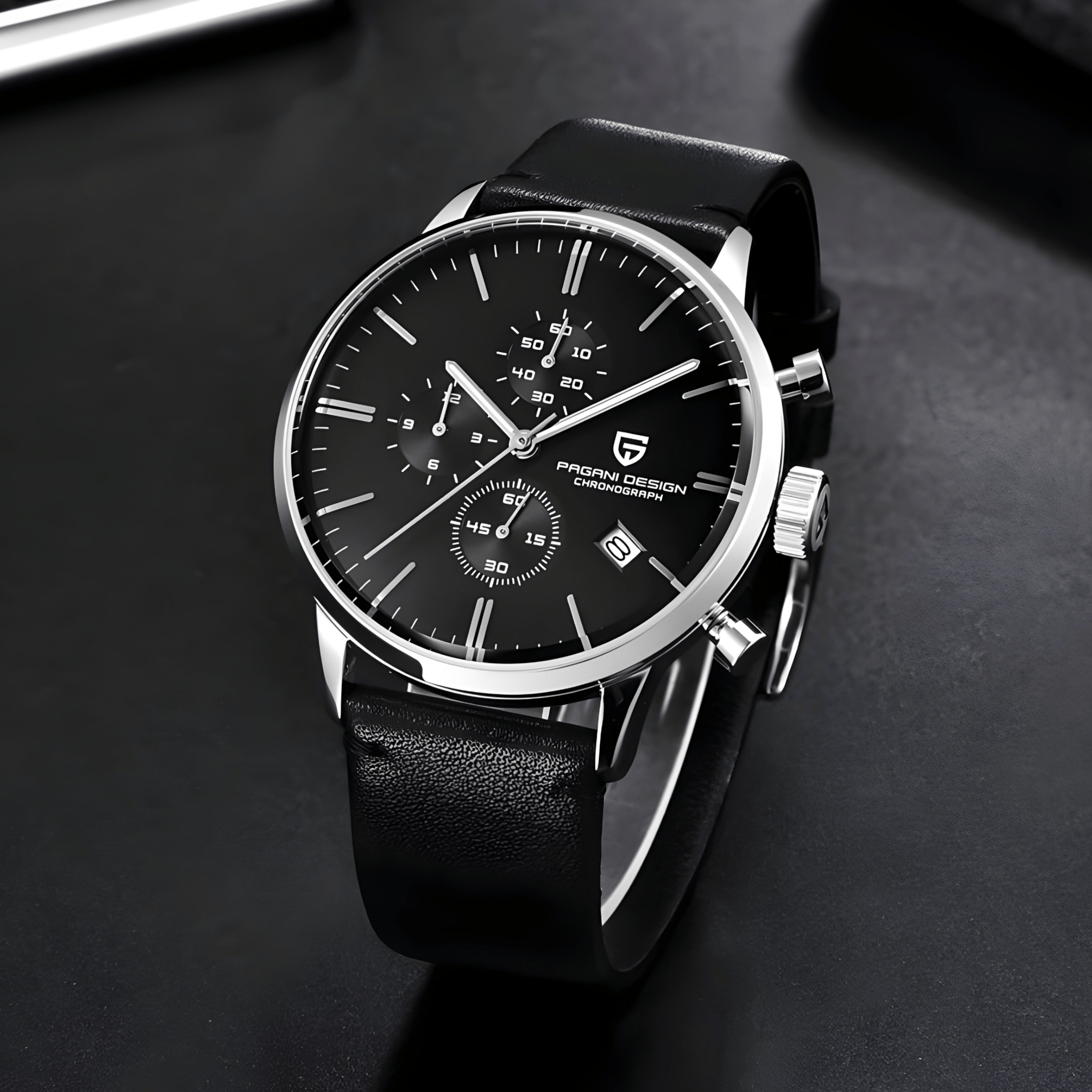 Muški Sat Pagani Design PD2720 Flight Chronograph - Black