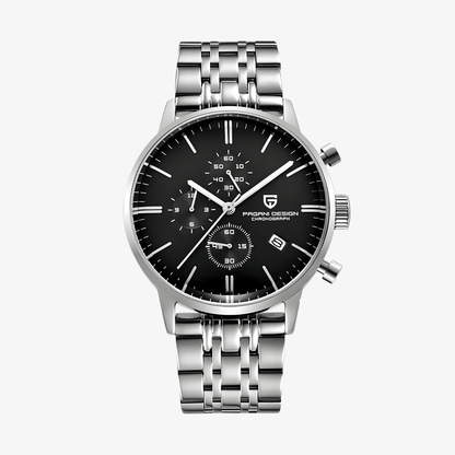 Muški Sat Pagani Design PD2720 Flight Chronograph - Silver/Black
