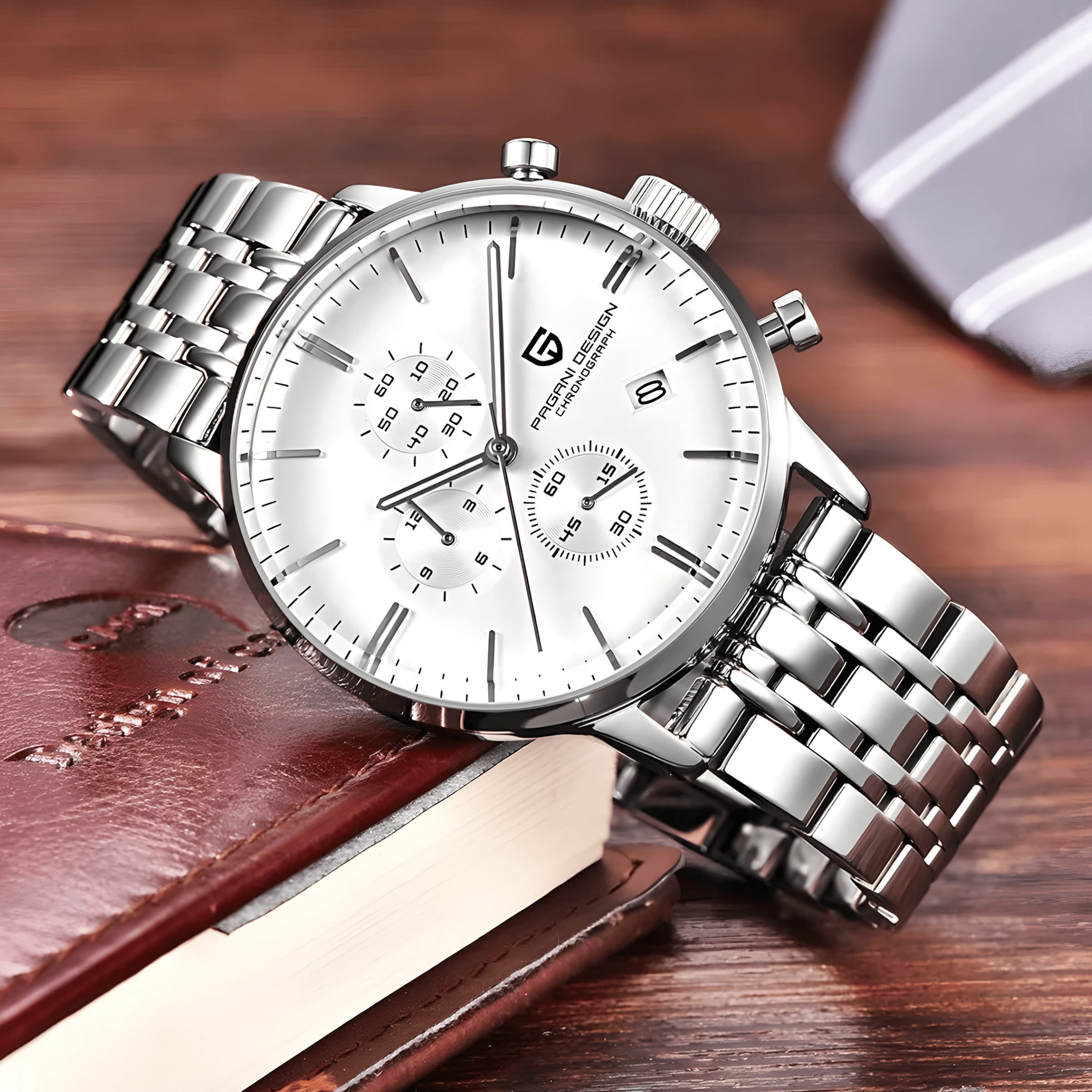 Muški Sat Pagani Design PD2720 Flight Chronograph - White