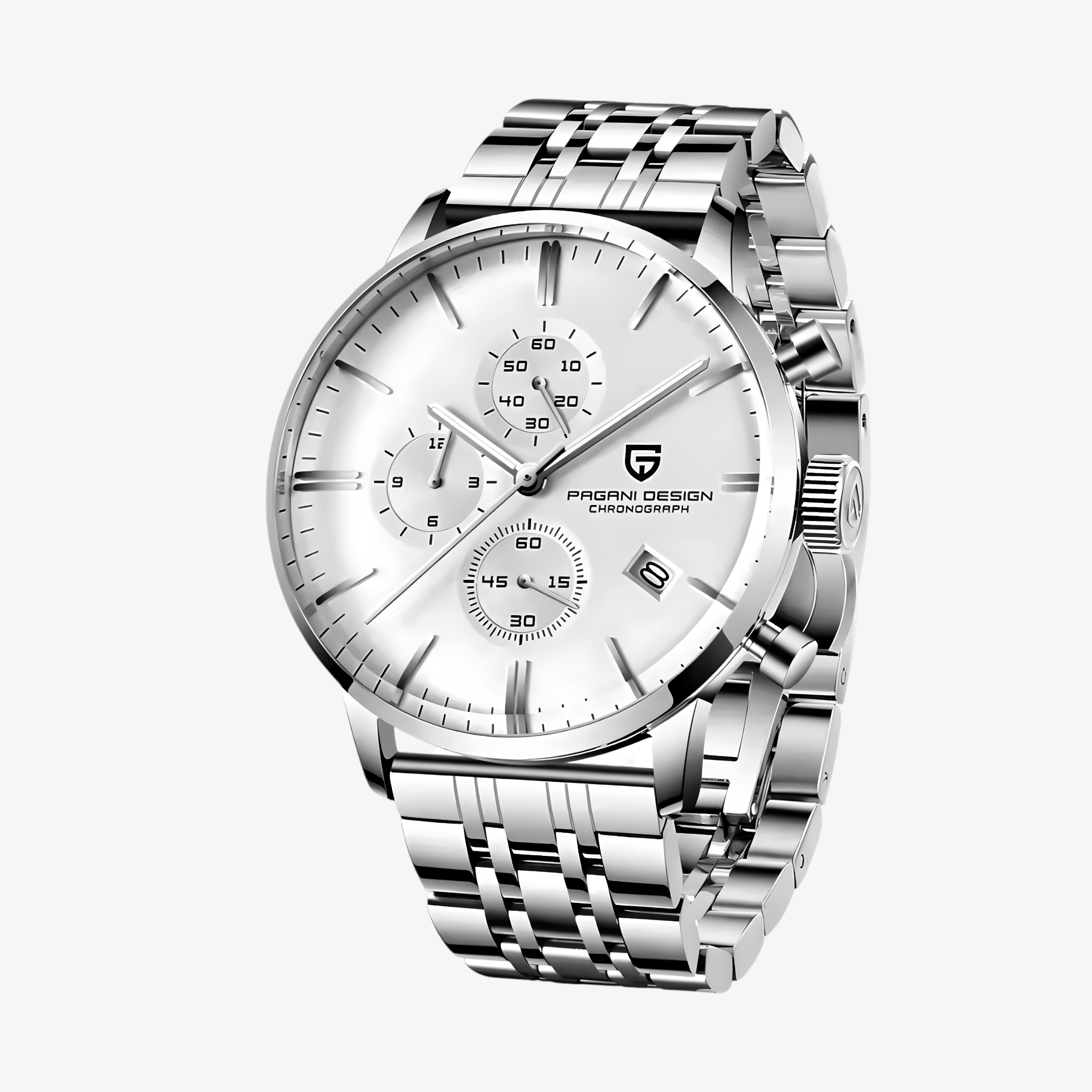 Muški Sat Pagani Design PD2720 Flight Chronograph - White