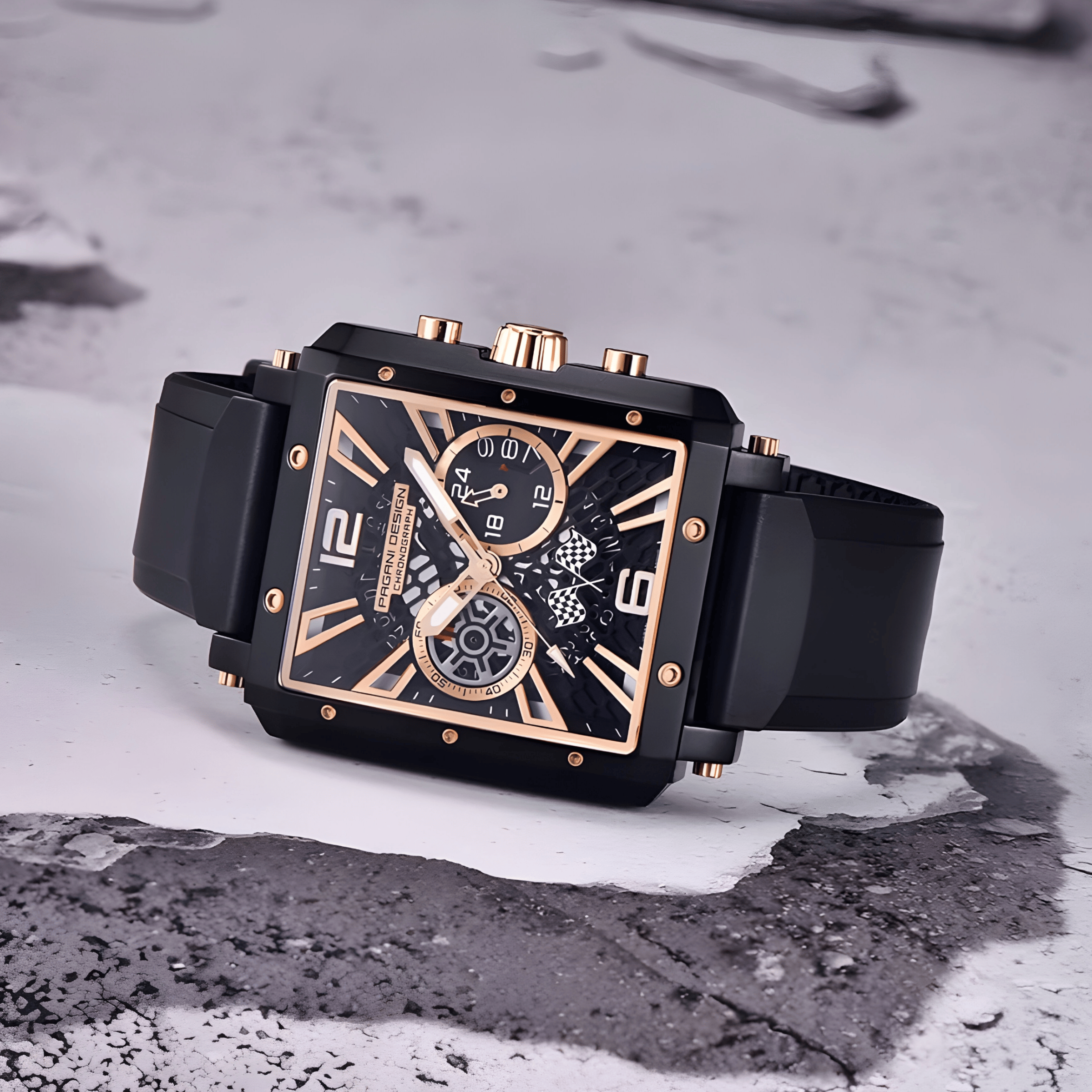 Muški Sat Pagani Desing PD-1725 Racing - Black/Gold