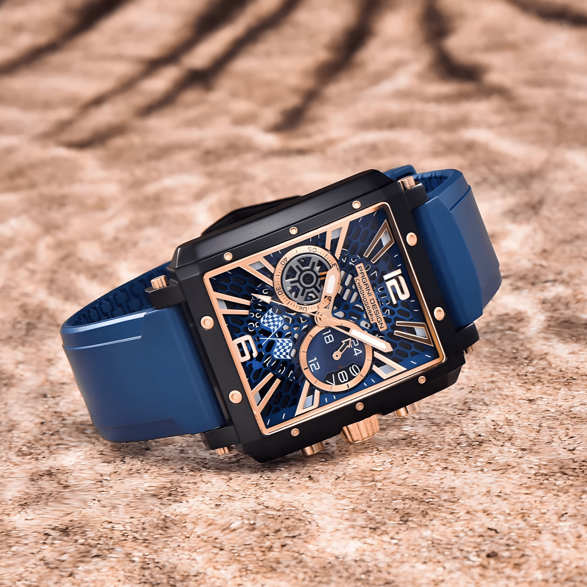 Muški Sat Pagani Desing PD-1725 Racing - Blue/Gold