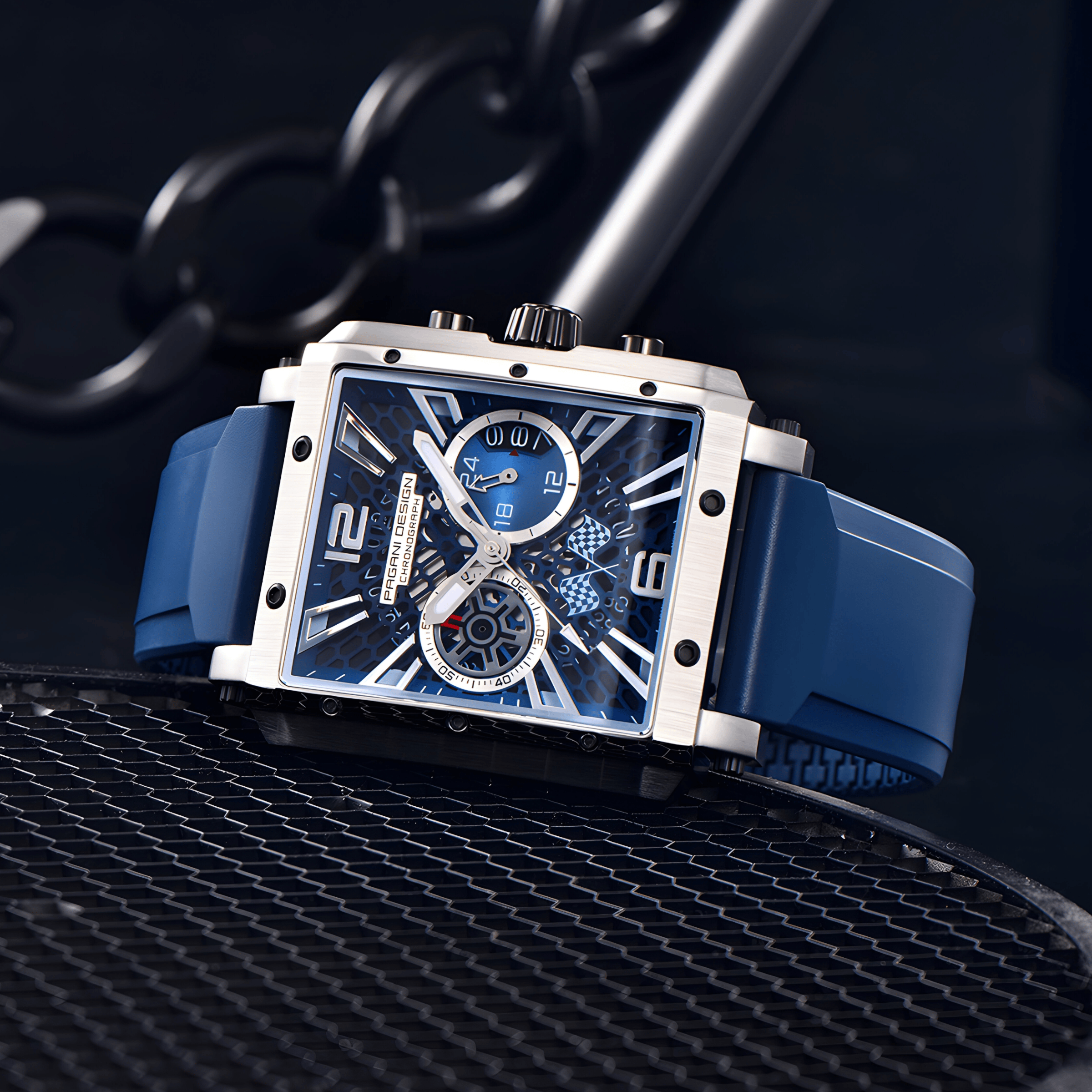 Muški Sat Pagani Desing PD-1725 Racing - Blue/Silver