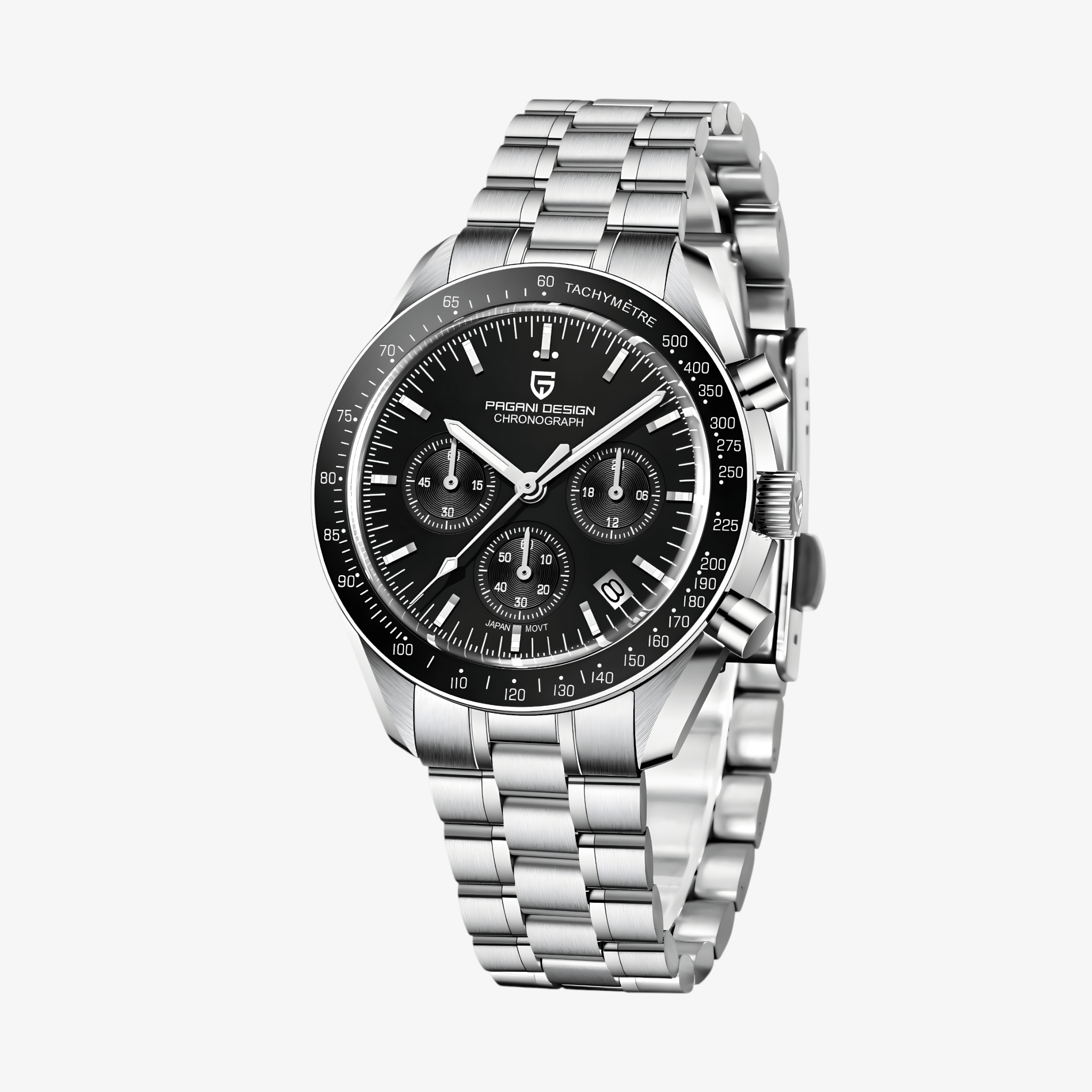 Muški Sat Pagani Desing PD1701 Speedmaster - Black Homage