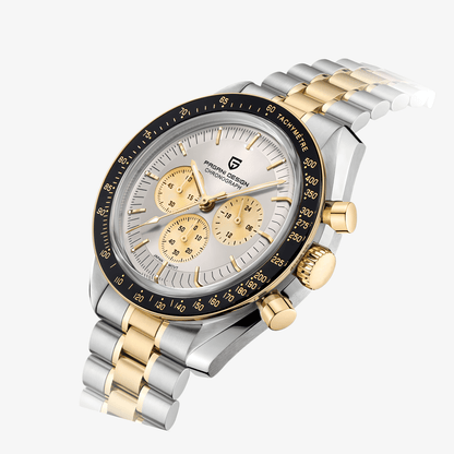 Muški Sat Pagani Desing PD1701 Speedmaster - Silver/Gold Homage