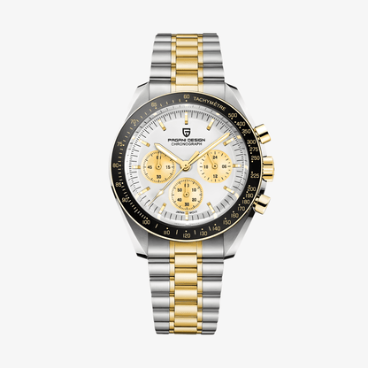 Muški Sat Pagani Desing PD1701 Speedmaster - Silver/Gold Homage