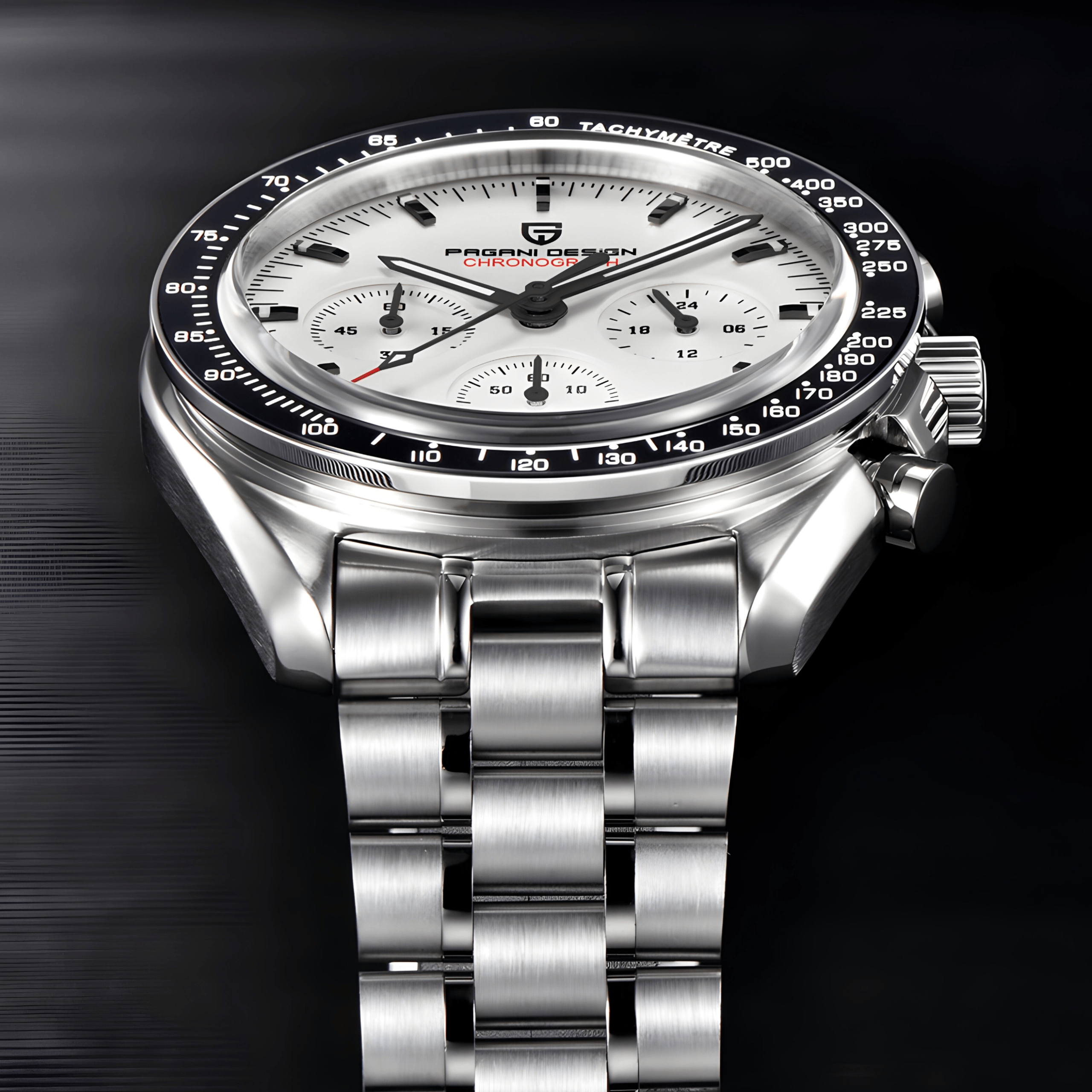 Muški Sat Pagani Desing PD1701 Speedmaster - White Homage