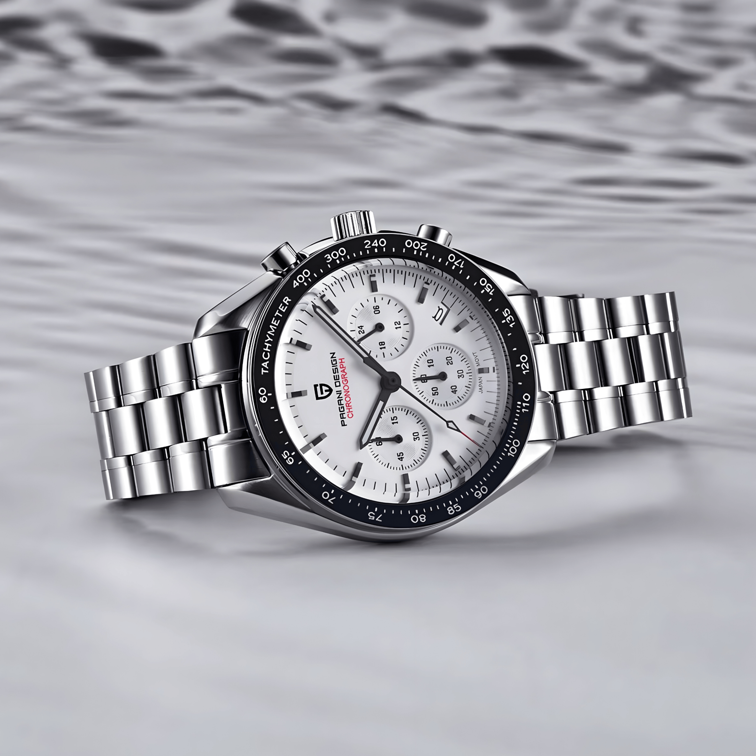 Muški Sat Pagani Desing PD1701 Speedmaster - White Homage