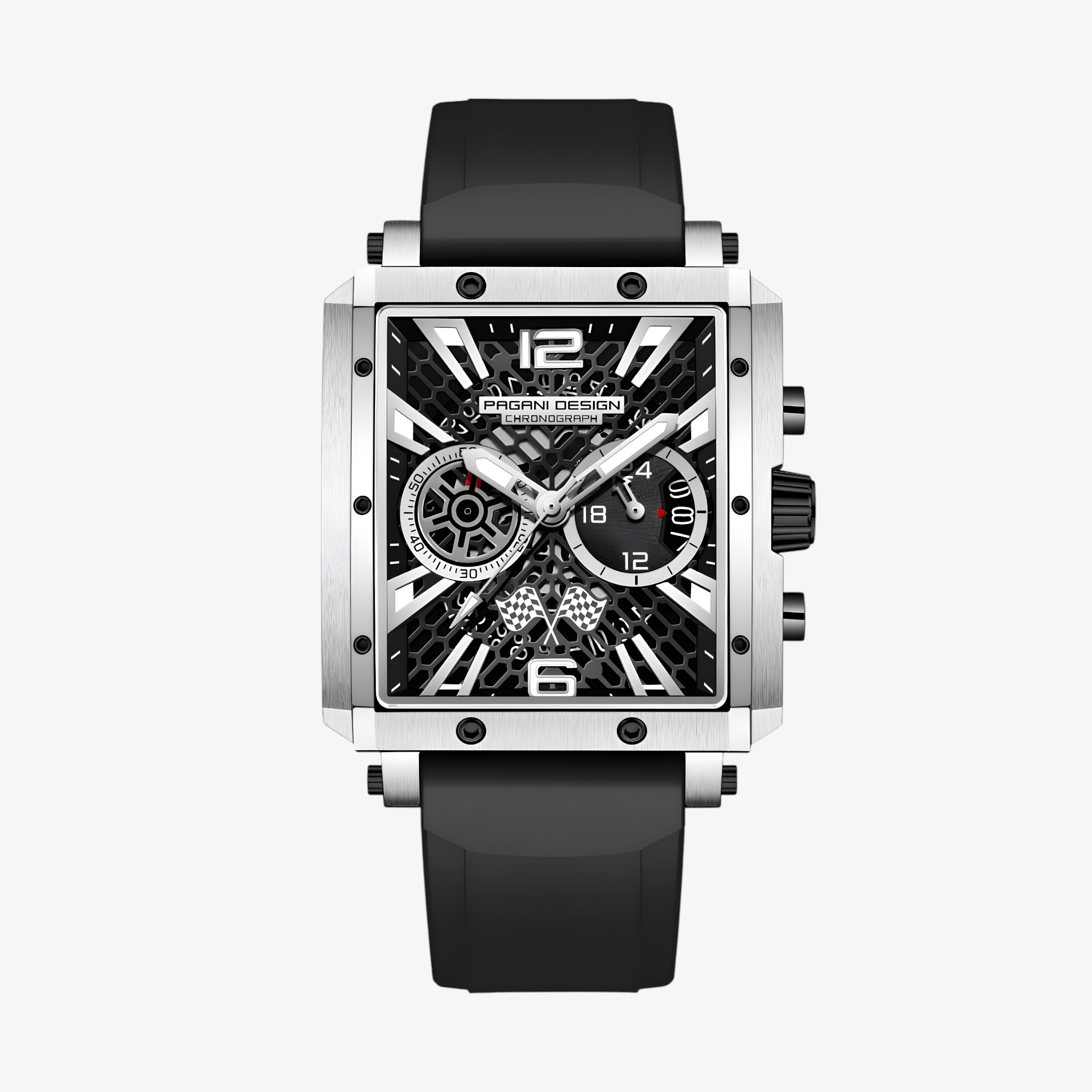Muški Sat Pagani Desing PD1725 Racing - Black/Silver