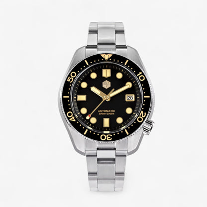 SAN MARTIN SN0087 - Crna Boja - Prikaz prednje strane muškog sata