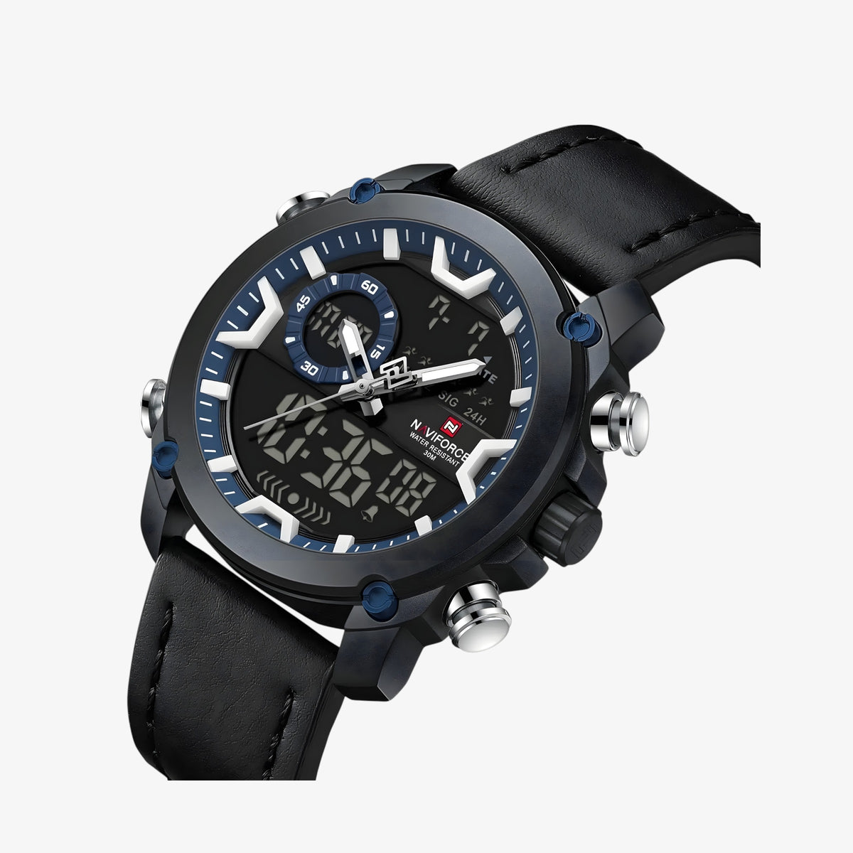 Muški Sat Sportski NaviForce NF9261 - Black/Blue