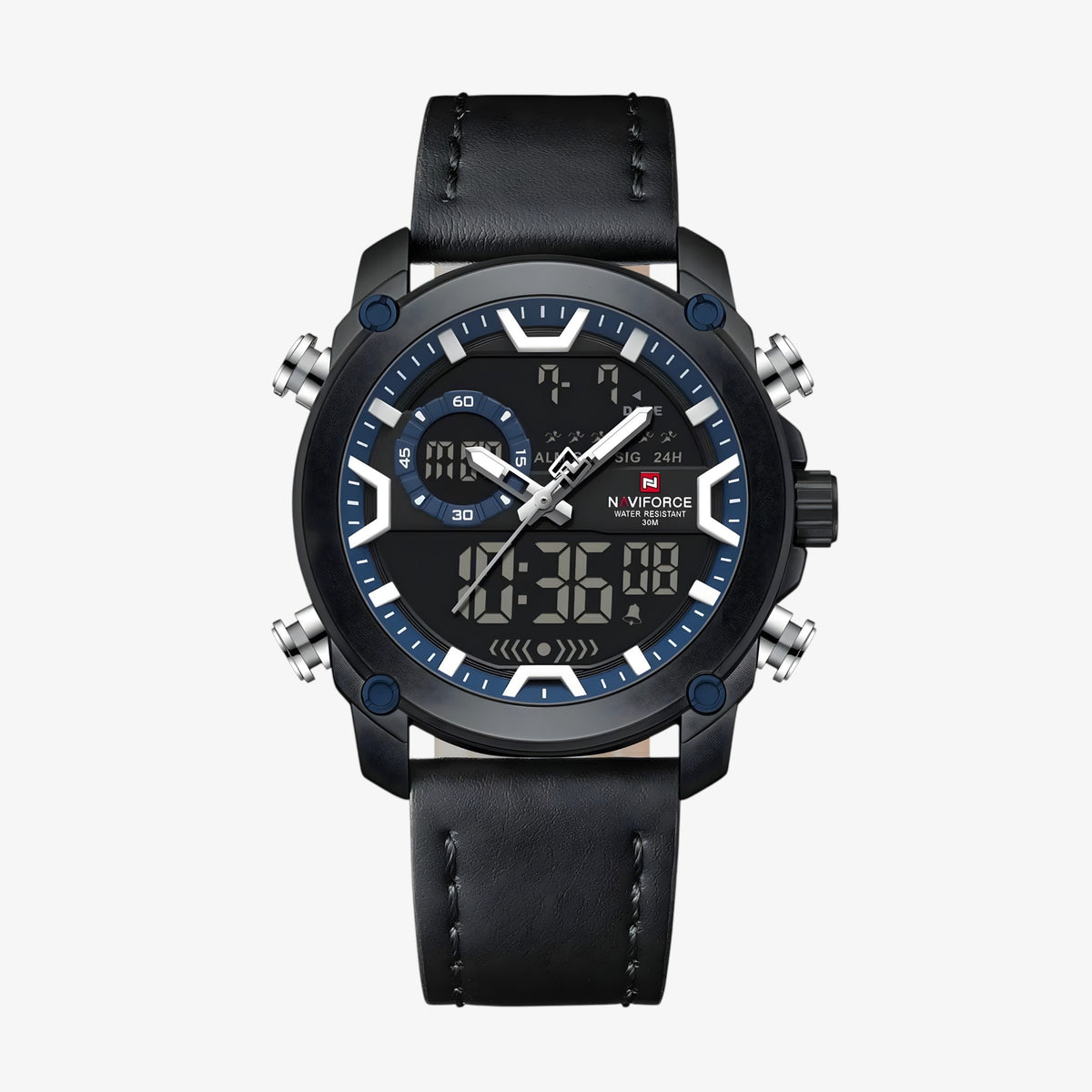 Muški Sat Sportski NaviForce NF9261 - Black/Blue