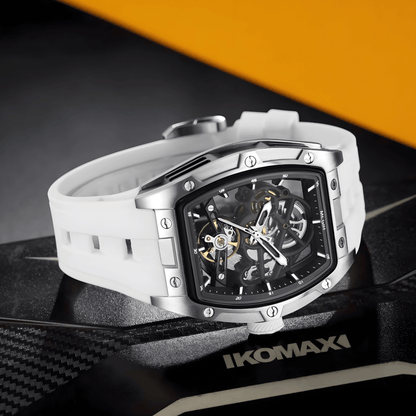 Muški Skeleton Sat Megir MN22 - White