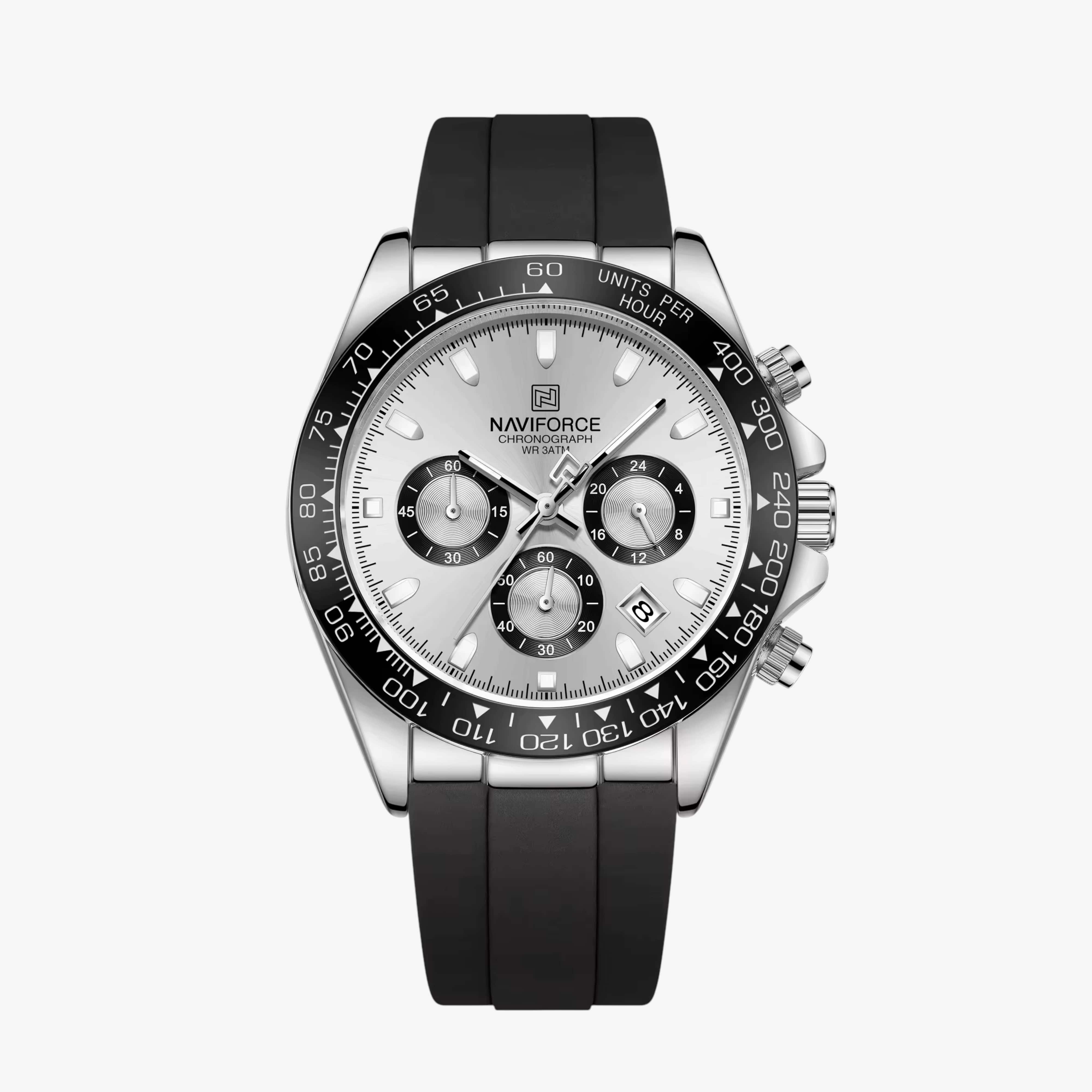 Muški Sportski Sat NaviForce NF8054 Daytona - Silver