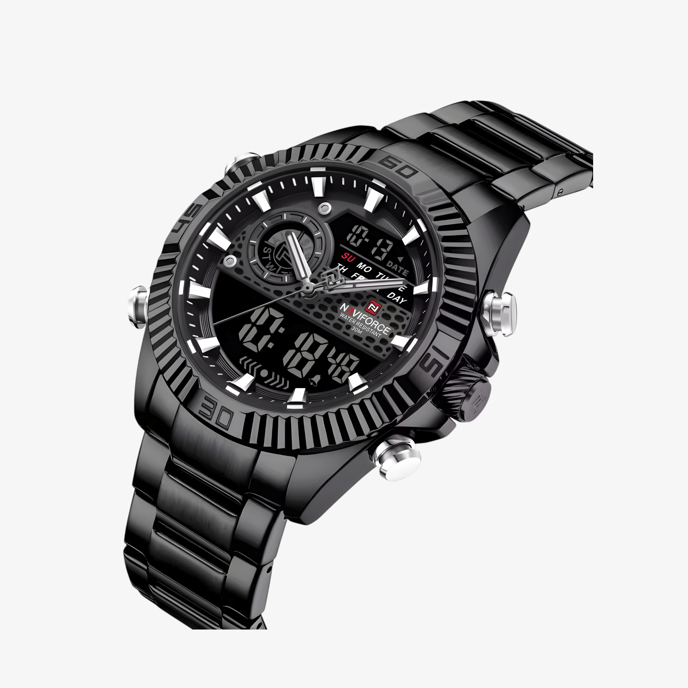 Muški Sportski Sat Naviforce NF9262 Dual One – Black