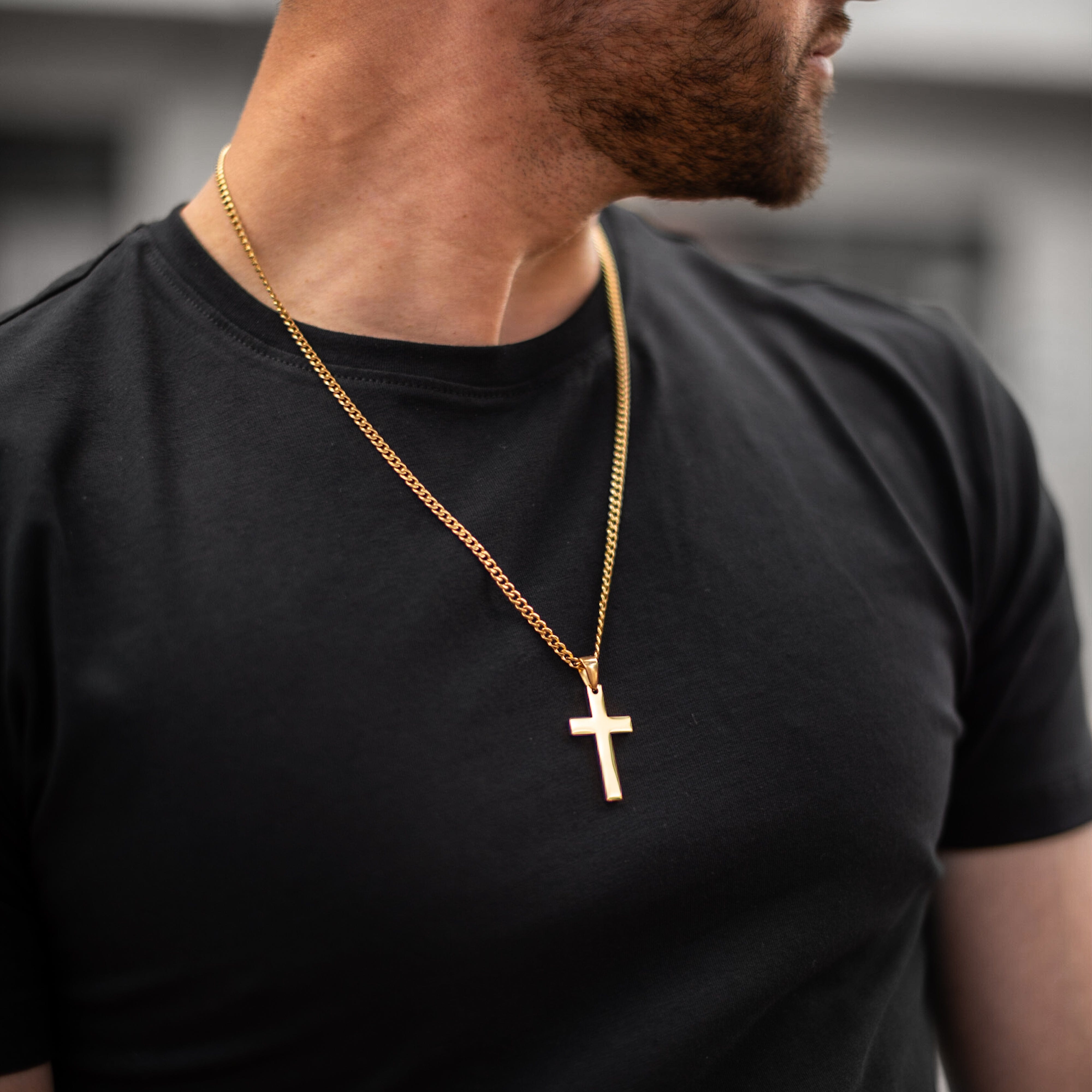 Ogrlica golden cross ✞  58% OFF Necklaces Be Brave Man Srbija