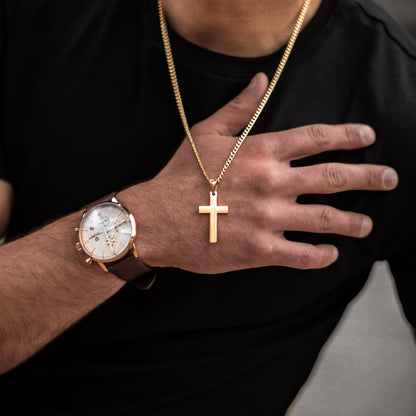 Ogrlica golden cross ✞  58% OFF Necklaces Be Brave Man Srbija