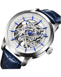 Muški automatik Skeleton sat Pagani Design PD1638 - Detaljan prikaz brojčanika - plava boja - Najbolja cena u Srbiji!