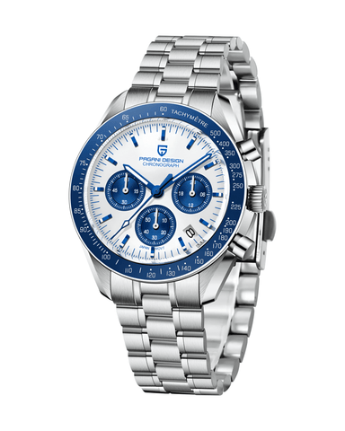 Muški sat Pagani Design PD1701 Omega Speedmaster Moonwatch - Detaljan pogled narukvice sata - Plava boja - Najbolja cena u Srbiji!