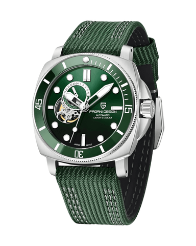 Muški automatik sat Pagani design PD1736 - prednji pogled - Zelena boja - Najbolja cena u Srbiji!