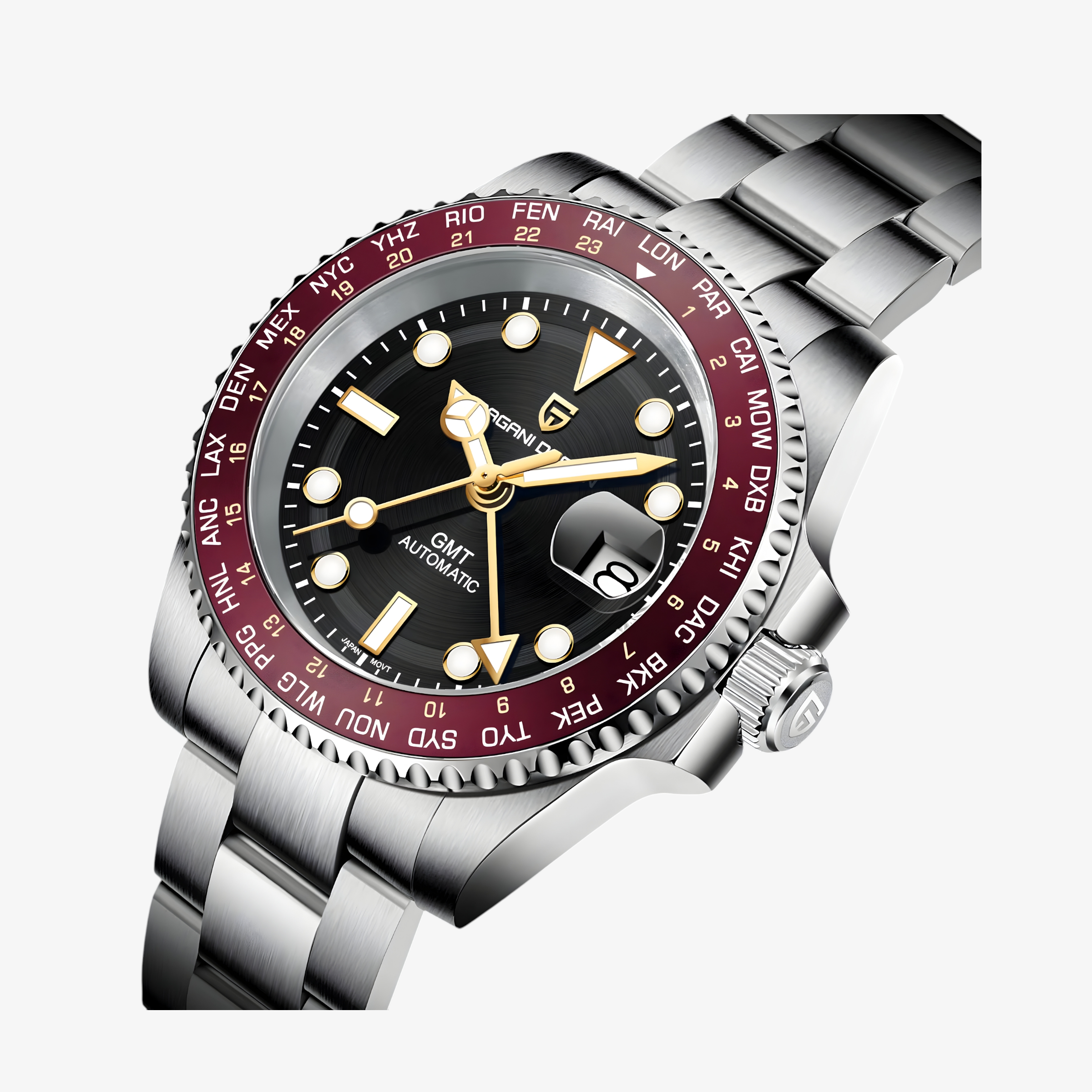 Muški Automatik Sat Pagani Design PD1758 - Red GMT Master