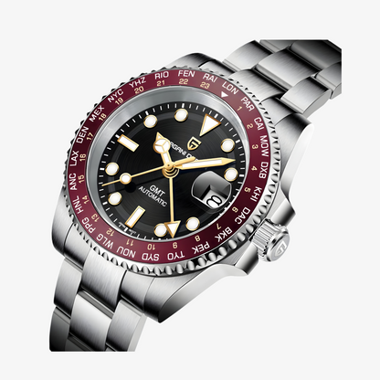 Muški Automatik Sat Pagani Design PD1758 - Red GMT Master