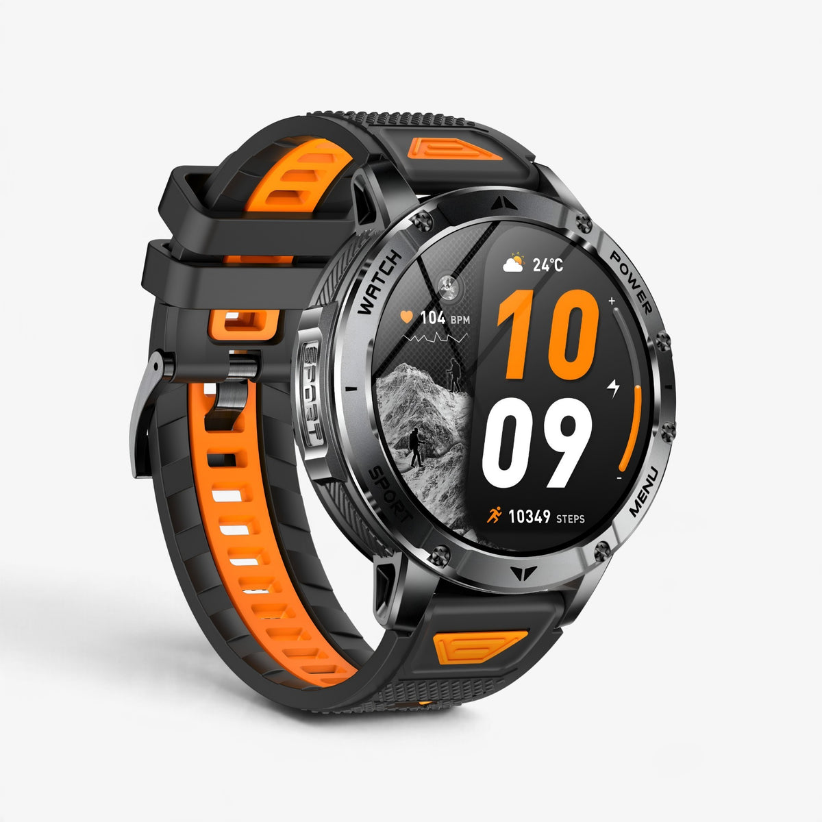 Muški Pametni Sat Military AK112 - Black/Orange