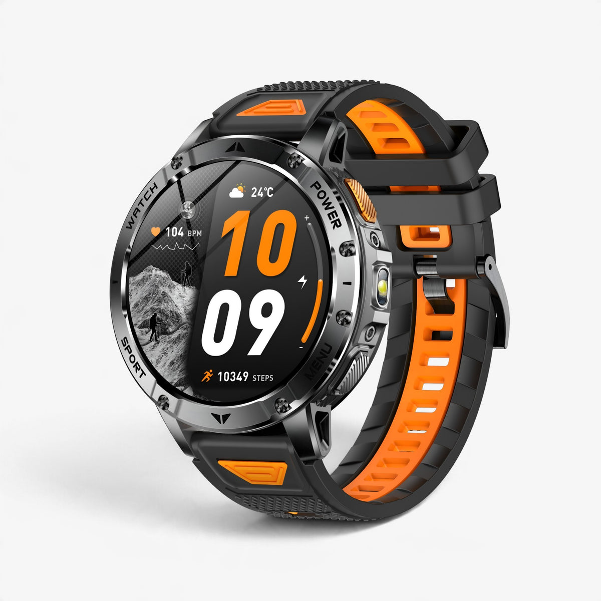 Muški Pametni Sat Military AK112 - Black/Orange