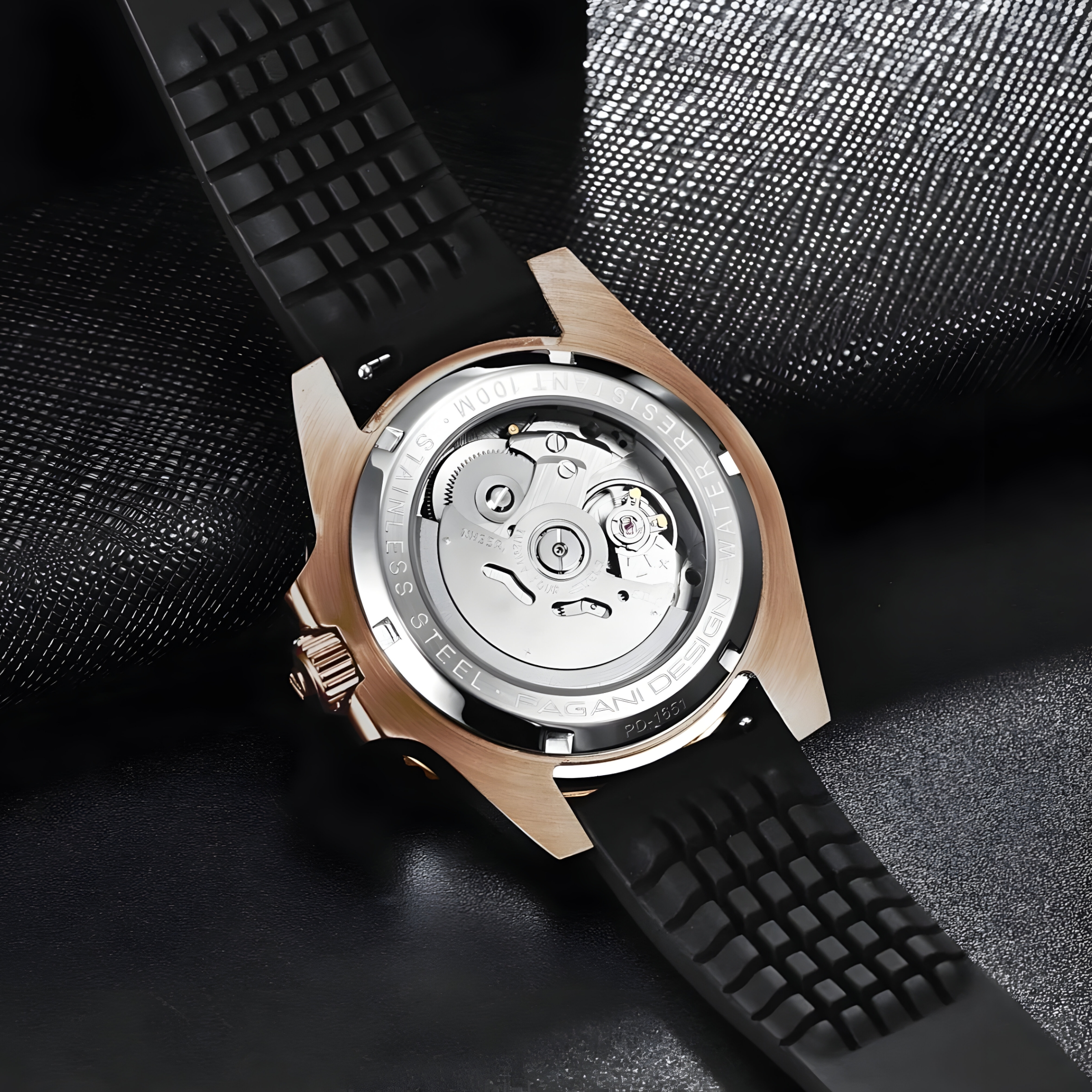 Muški Automatik Sat Pagani Design PD1651 - Royal Gold