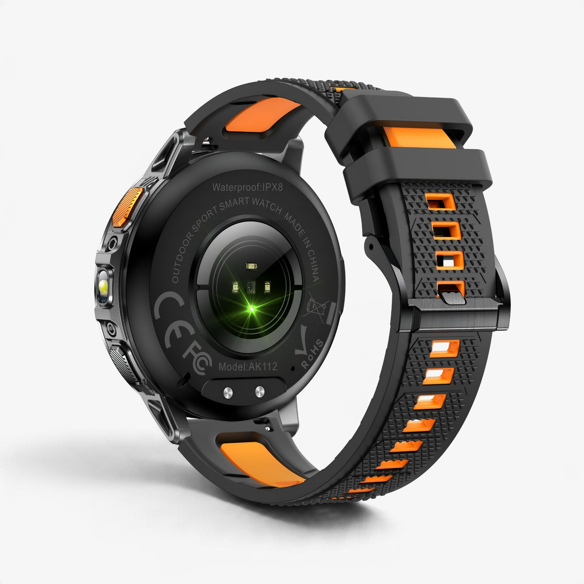 Muški Pametni Sat Military AK112 - Black/Orange