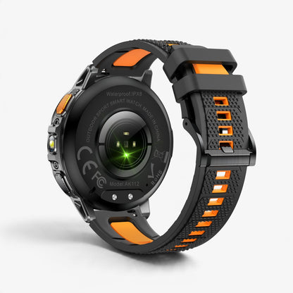 Muški Pametni Sat Military AK112 - Black/Orange