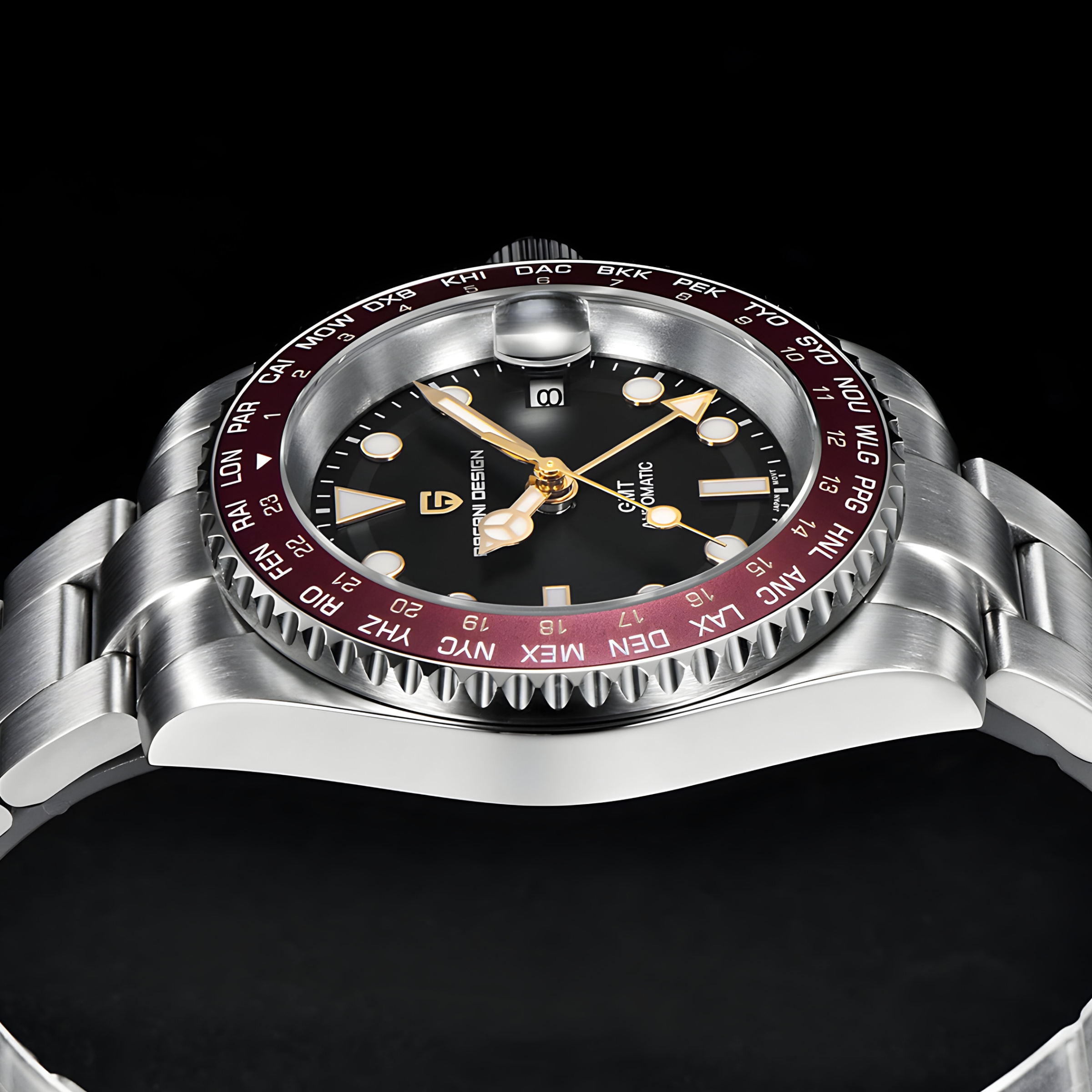 Muški Automatik Sat Pagani Design PD1758 - Red GMT Master