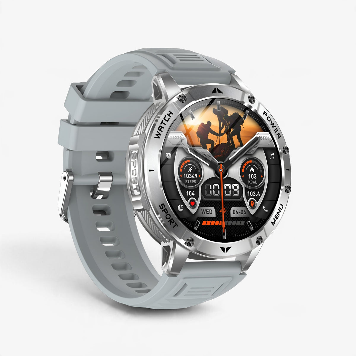Muški Pametni Sat Military AK112 - Silver