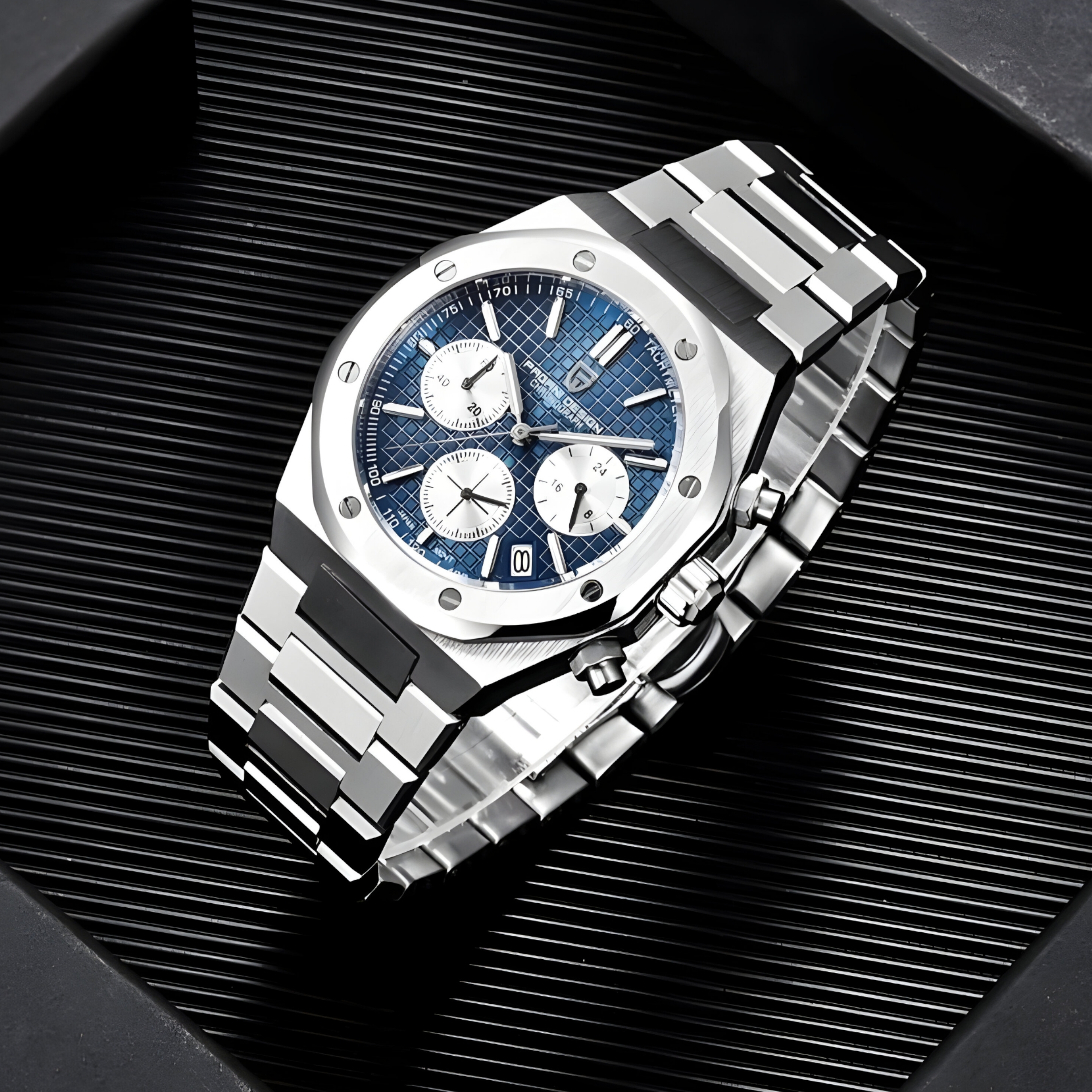 Muški Sat Pagani Design PD1707 Chronograph Metal - Blue