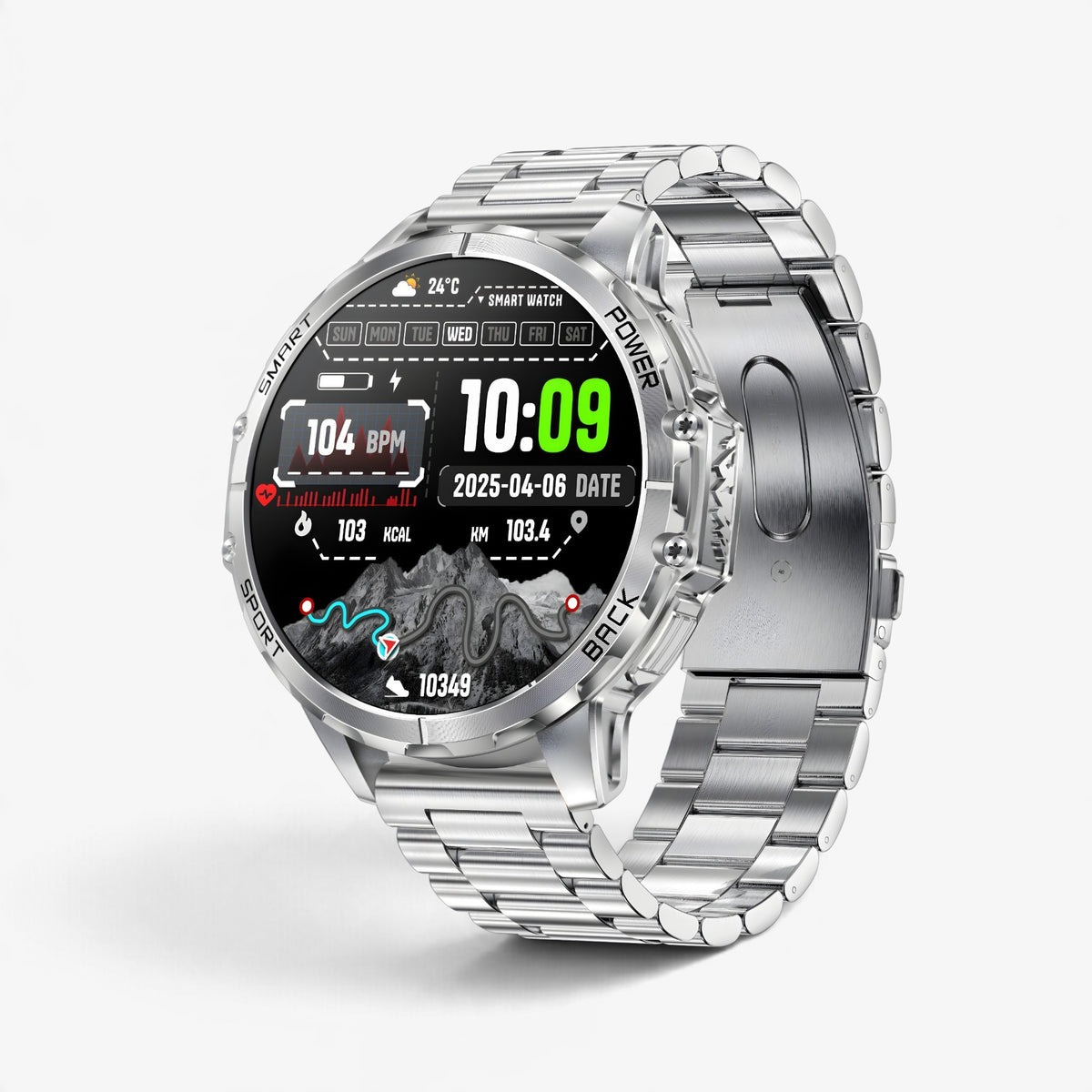 Muški Pametni Sat Military K77 - Silver
