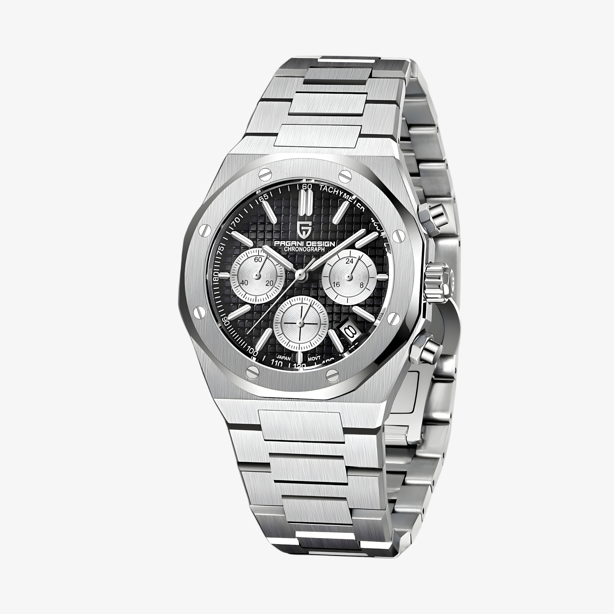 Muški Sat Pagani Design PD1707 Chronograph Metal - Black