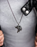 Be Brave Man Ogrlica "White Wolf" 38% OFF Original